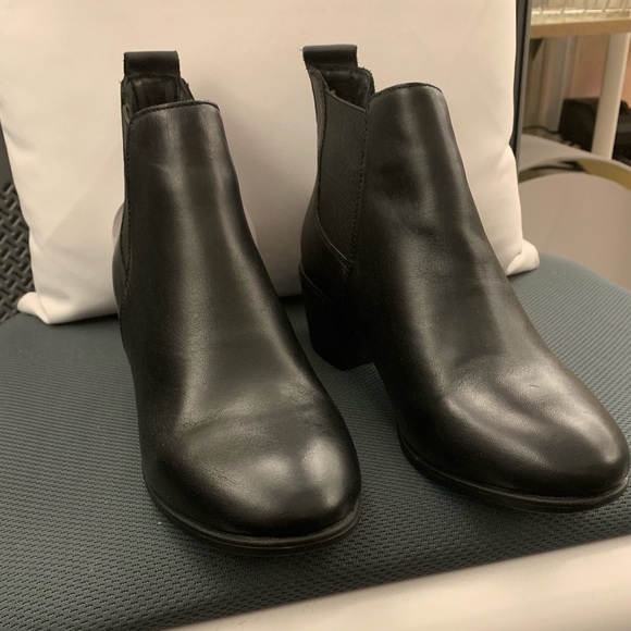 DAV Black Leather boot /shoes - Picture 3 of 6